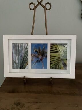 Classic White Triple-Opening Photo Frame